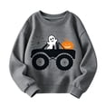thumbnail image 1 of Kiijoy Boys Halloween Sweatshirt Crewneck Long Sleeve Graphic Pullover, Sizes 2-14, 1 of 4