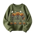 thumbnail image 1 of Kiijoy Boys Halloween Sweatshirt Pumpkin Skeleton Crewneck Pullover, Sizes 2-3T, 1 of 3