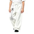 thumbnail image 1 of Kiijoy Boys Halloween Wide-Leg Sweatpants Graphic Loose Active Pants, White, Sizes 4-15, 1 of 4