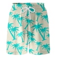 thumbnail image 1 of Kiijoy Boys Hawaii Beach Swim Trunks with Compression Liner Stretch Board Shorts, Sizes 6-18, 1 of 6