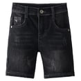 thumbnail image 1 of Kiijoy Boys Jean Shorts Summer Mid Rise Stretch Denim Shorts with Pockets, Sizes 7-8, 1 of 6