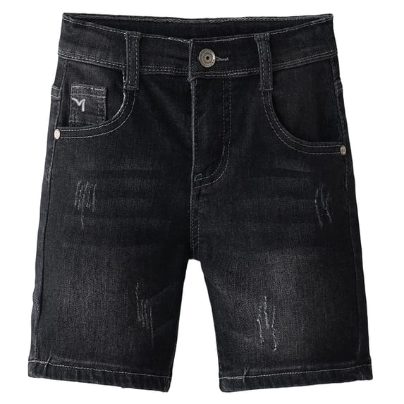 Kiijoy Boys Jean Shorts Summer Mid Rise Stretch Denim Shorts with Pockets, Sizes 7-8