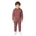 thumbnail image 1 of Kiijoy Boys Leopard Print Outfits Casual Pullover Hoodie Sweatpants Sweatsuits, Sizes 3-13, 1 of 3