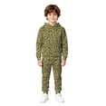 thumbnail image 1 of Kiijoy Boys Leopard Print Outfits Casual Pullover Hoodie Sweatpants Sweatsuits, Sizes 3-13, 1 of 3