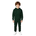 thumbnail image 1 of Kiijoy Boys Leopard Print Outfits Casual Pullover Hoodie Sweatpants Sweatsuits, Sizes 3-13, 1 of 3