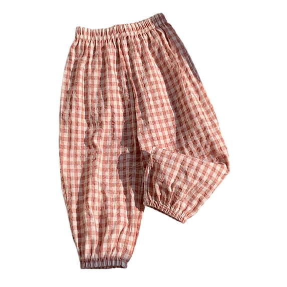 Kiijoy Boys Linen Pants Casual Lightweight Pull On Baggy Pants, Sizes 12M-6Y