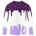 thumbnail image 1 of Kiijoy Boys Long Sleeve Rash Guard Ice-Cream Print Swim Shirt with UPF50+, Sizes 3-14, 1 of 3