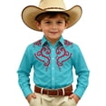 thumbnail image 1 of Kiijoy Boys Long Sleeve Western Cowboy Shirt Youth Vintage Button Up Shirt, 6-7 Years, 1 of 3