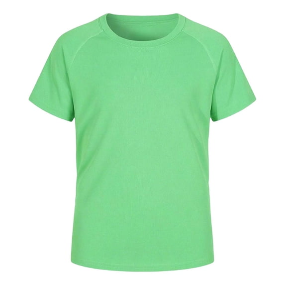 Kiijoy Boys Rash Guard Swim Shirt Quick Drying Short Sleeve Rashguard Swim Top, Sizes 3-12