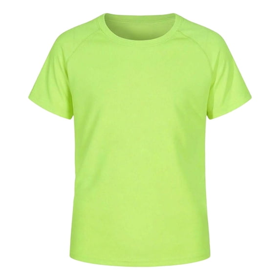 Kiijoy Boys Rash Guard Swim Shirt Quick Drying Short Sleeve Rashguard Swim Top, Sizes 3-12