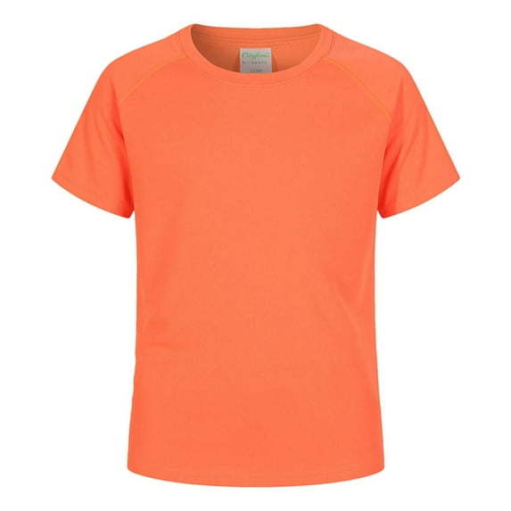 Kiijoy Boys Rash Guard Swim Shirt Short Sleeve Quick Dry Rashguard T-Shirt, Sizes 11-12