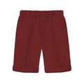 thumbnail image 1 of Kiijoy Boys School Uniform Shorts Flat Front Performance Party Chino Shorts, Red, Sizes 11-12, 1 of 2