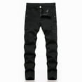 thumbnail image 1 of Kiijoy Boys' Skinny Fit Straight Leg Jeans Casual Stretch Cargo Denim Pants, Sizes 6-7, 1 of 8