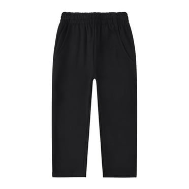 Kiijoy Boys Straight Leg Flat Front School Uniform Pants Casual Trousers, Sizes 1-2