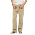 thumbnail image 1 of Kiijoy Boys Straight Leg Linen Pants Casual Solid Breathable Drawstring Pant, Sizes 12-13, 1 of 5