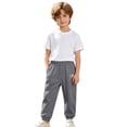 thumbnail image 1 of Kiijoy Boys Summer Pants Pull On Relaxed Fit Slacks Lightweight Soft Trousers, Sizes 6-7, 1 of 7