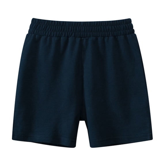 Kiijoy Boys Summer Shorts Casual Solid Breathable Loungewear Pull On Shorts, Sizes 6-7