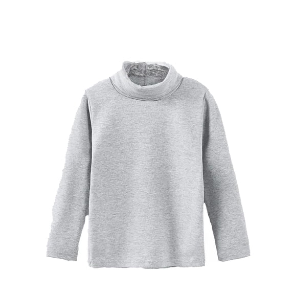 Kiijoy Boys Turtleneck Undershirt Casual Long Sleeve Soft T Shirt for Kids, 9-10 Years