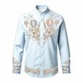 thumbnail image 1 of Kiijoy Boys Western Long Sleeve Cowboy Shirt Casual Button Down Shirt Top, 7-8 Years, 1 of 3