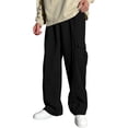 thumbnail image 1 of Kiijoy Boys Wide Leg Cargo Sweatpants Casual Athletic Baggy Straight Pants, Sizes 5-16, 1 of 8