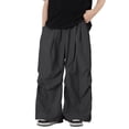 thumbnail image 1 of Kiijoy Boys Wide Leg Pants Casual Lightweight Elastic Waist Baggy Trousers, Sizes 10-11, 1 of 4