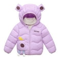 thumbnail image 1 of Kiijoy Boys Winter Down Jacket Baby Cute Cartoon Hooded Padded Coat Outerwear, Sizes 3-4, 1 of 2