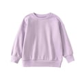 thumbnail image 1 of Kiijoy Child Boys Girls Fleece Sweatshirt Solid Casual Crewneck Pullover Top, Sizes 7-8, 1 of 7