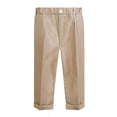 thumbnail image 1 of Kiijoy Flat Front Pants for Boys Pull On Straight Leg Dress Pants Trousers, Sizes 8-9, 1 of 2