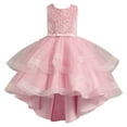 thumbnail image 1 of Kiijoy Flower Girl Dress Sparkly Sequin Sleeveless Mesh Party Dress Evening Gown, Sizes 3-13, 1 of 3