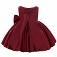 thumbnail image 1 of Kiijoy Flower Girls Dress Sleeveless Bow Wedding Birthday Party Pageant Formal Dress, Sizes 10-11, 1 of 7