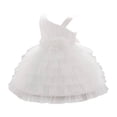 thumbnail image 1 of Kiijoy Flower Girls Dress Sleeveless Mesh Layered Party Dress Formal Gown, Sizes 6M-3T, 1 of 2