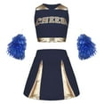 thumbnail image 1 of Kiijoy Girl's Cheerleading Sequins Skirt Set Student Sports Day Cheerleading Outfits, 1 of 6