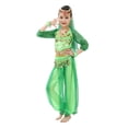 thumbnail image 1 of Kiijoy Girl's Dance Outfits Show Belly Dance Sequin Mesh Clothes Set, 1 of 2