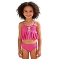 thumbnail image 1 of Kiijoy Girls 2 Piece Swimsuit Starfish Ruffle Tankini Set Beach Bathing Suit, Sizes 3-7, 1 of 8