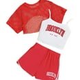 thumbnail image 1 of Kiijoy Girls 3 Piece Letter Print Camisole and Shorts with Crop Top Outfit Set, Sizes 11-12, 1 of 2