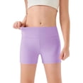 thumbnail image 1 of Kiijoy Girls Athletic Workout Yoga Shorts Stretch Short Leggings Biker Shorts, Sizes 6-12, 1 of 2
