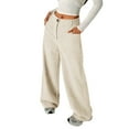 thumbnail image 1 of Kiijoy Girls Baggy Straight Pants Button Front Elastic Waist Pant with Pockets, Sizes 5-14, 1 of 6