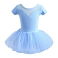 thumbnail image 1 of Kiijoy Girls Ballet Dance Short Sleeve Leotard Tut Skirt Set Ballet Dress, Sizes 1-15, 1 of 2