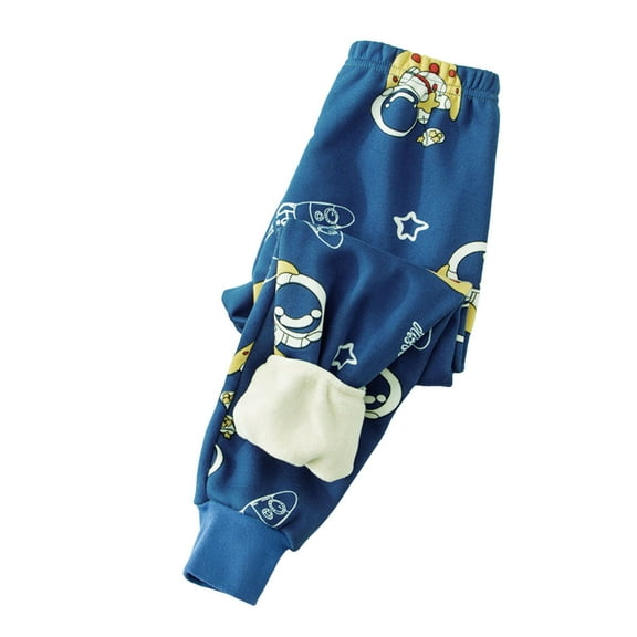 Kiijoy Girls Boys Sleep Pants Cozy Soft Cartoon Prints Pajama Pants, Sizes 7-8