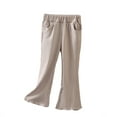 thumbnail image 1 of Kiijoy Girls Breathable Flared Pants Pull On Stretchy Lightweight Trousers, Sizes 3-4, 1 of 3