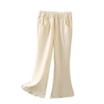 thumbnail image 1 of Kiijoy Girls Breathable Flared Pants Pull On Stretchy Lightweight Trousers, Sizes 4-5, 1 of 3