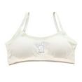 thumbnail image 1 of Kiijoy Girls Cotton Training Bra Underwear Bralette Ribbed Everyday Bra, 1 of 4