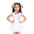 thumbnail image 1 of Kiijoy Girls Dalmatian Co_stume Set Party Photoshoot Dalmatian Outfits, 1 of 4