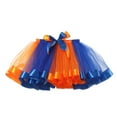thumbnail image 1 of Kiijoy Girls Dance Party Tutu Skirt Color Block Performance Tulle Skirt, Blue, 1 of 3