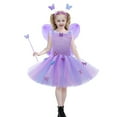 thumbnail image 1 of Kiijoy Girls Fairy Tutu Dress Birthday Party Dress Wings Wand Headband Set, Sizes 2-12, 1 of 8