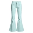 thumbnail image 1 of Kiijoy Girls Flare Pants Casual Everyday Solid Mid Rise Pants with Pockets, Sizes 13-14, 1 of 6