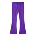 thumbnail image 1 of Kiijoy Girls Flared Leggings Pants Casual Solid Stretch Ruffle Pants, Sizes 4-16, 1 of 4