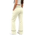 thumbnail image 1 of Kiijoy Girls Flared Pants Casual High Waist Stretchy Slim Fit Trousers, Sizes 5-16, 1 of 4