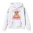 thumbnail image 1 of Kiijoy Girls Hoodie Capybara Print Hooded Sweatshirt with Pocket for Fall Winter, 1 of 3