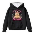 thumbnail image 1 of Kiijoy Girls Hoodie Capybara Print Hooded Sweatshirt with Pocket for Fall Winter, 1 of 3